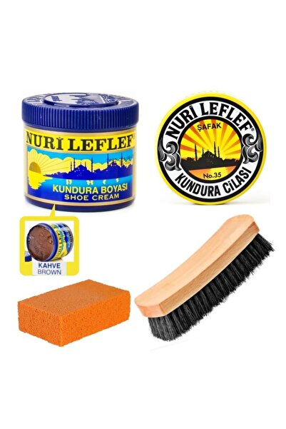 nurileflef 4 Parça Ayakkabı Bakım Boya Seti. Ayakkabı Boyası Seti