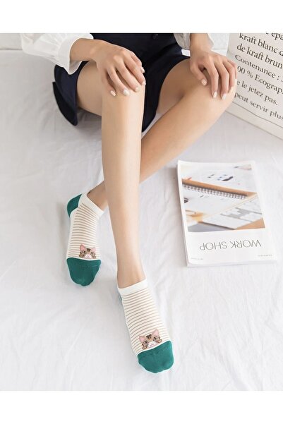 footmania 5 чифта разноцветни дамски ботуши с шарени сладки чорапи