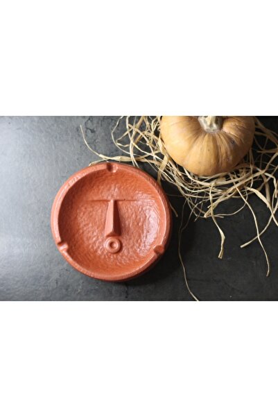 CevDen منفضة سجائر خرسانية مزخرفة بلون الطوب