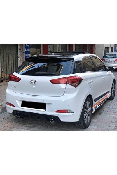 Genel Markalar Hyundai i20 2015-2020 Uyumlu Parlak Siyah Plastik Spoiler