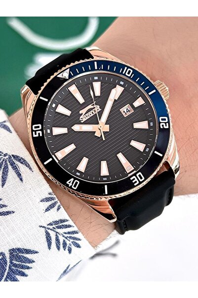 Slazenger SL.09.2174.2.05 Özel Seri İyon Kaplama Kasa Silikon Kordon 5 Atm Su...