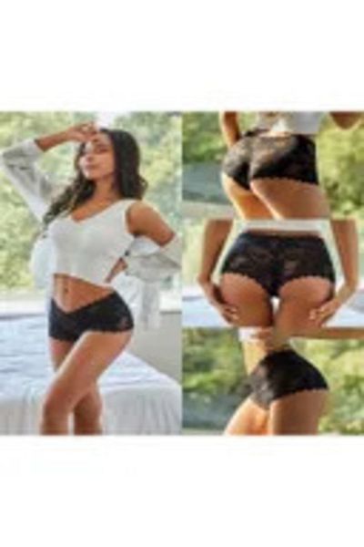 Quick&Shine Boxer pentru femei 3 piese în pachet roșu-alb-negru
