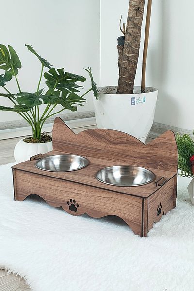 Decorative cat top food containers
