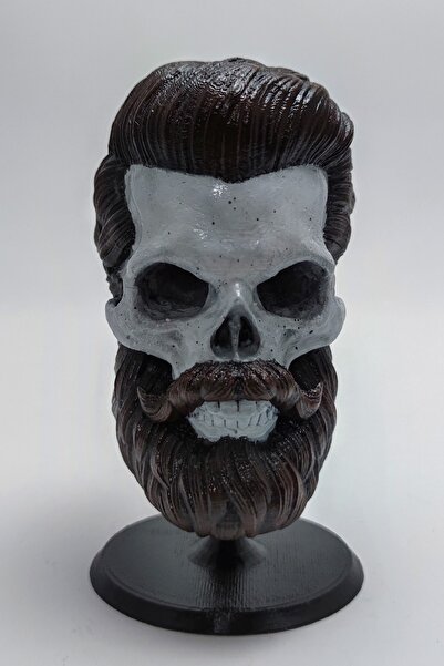 hoga Saç Sakal Kuru Kafa / Berber Figür 13 cm Boyunda