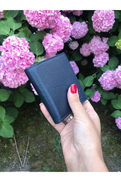 Dodo4men Чоловічий гаманець з натуральної шкіри, синій (10 х 8,5)