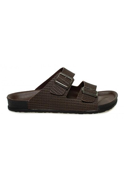 Twigy Twi?gy Bb0721-M Double Toni?Taped?Braided Brown?Men's Slippers
