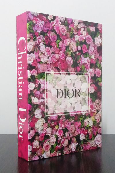 BayCazip Pink Rose and Black Gilt Themed 2-Piece Decorative Book Box Set