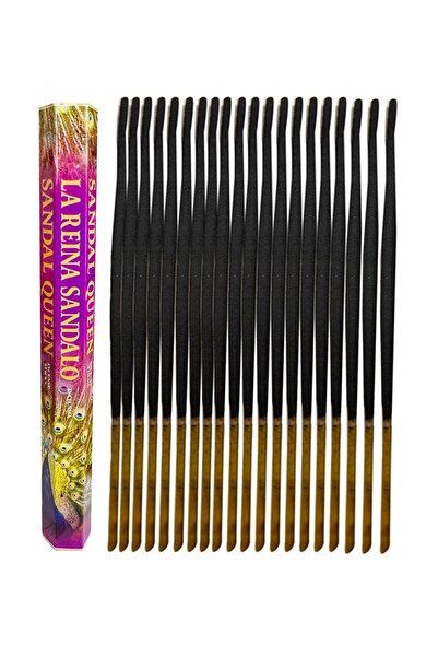 ENJOY SHOP Sandal Queen ( Kralice ) Çubuk Tütsü 1 Paket 20 Adet Bambu Çubuk T...