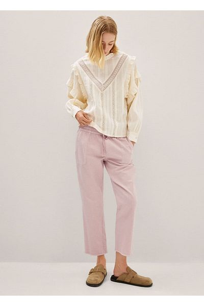 MANGO Woman Slouchy Jeans with Drawstring Waist
