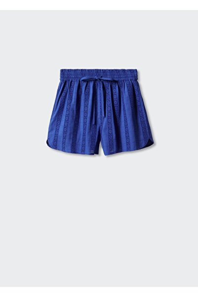 MANGO Woman İşlemeli pamuklu şort
