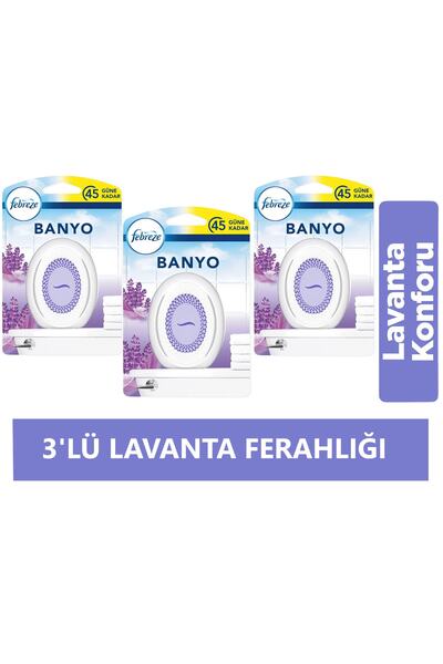 Febreze Oda ve Hava Ferahlatıcı Lavanta Ferahlığı 3'Lü Set