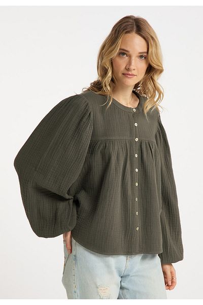 Dreimaster Vintage Bluse Incus