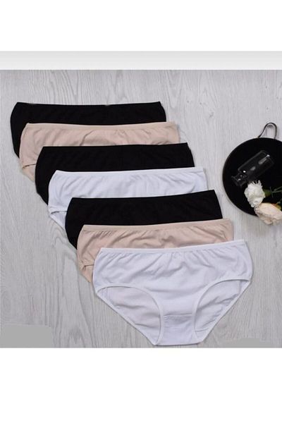 pink swan Women's Oversize 6 Pack Plus Size / BATO Panties Flexible Cotton Soft Fabric 3087BT6