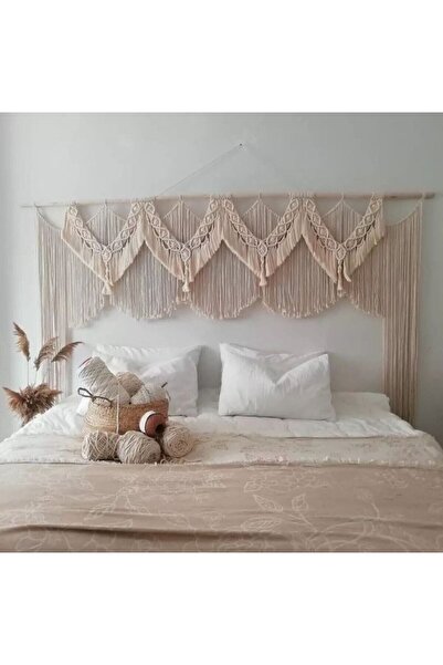 EdaTasarım Makrome Perde Yatak Başlığı