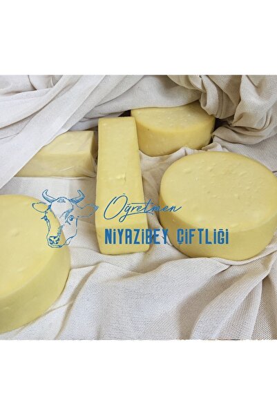 NiyaziBey Çiftliği Taze Kaşar Peyniri 1000 gr Doğal Katkısız Çiftlik Sütünden