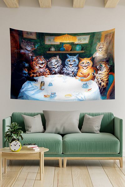 Vagonik Τοίχο Μοκέτα γάτες Louis Wain 70x100, 100x140, 140x200