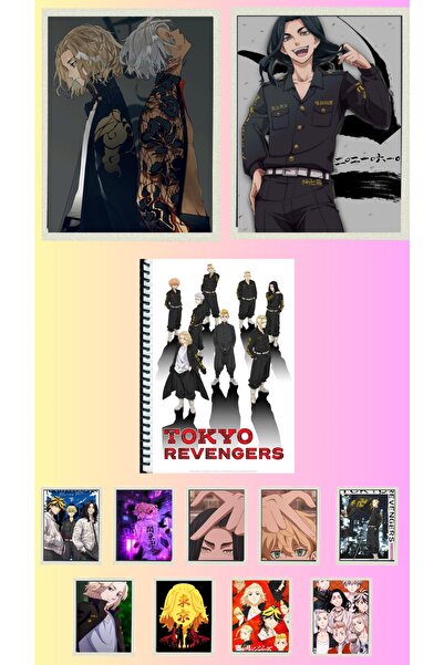 animeandyourworld Tokyo revengers Poster A3 ,2 adet defter A4 1adet , fotokar...
