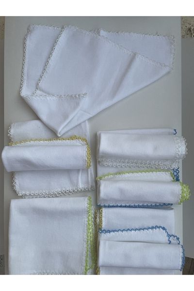 ARDIÇ BEBEK 100% Organic Cotton 17 Pieces 20x20 Cm Soft Texture Multi-Purpose Newborn Baby Mouth Wipes