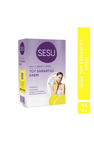 Sesu Tüy Sarartıcı Krem 35 Gr +18 Gr