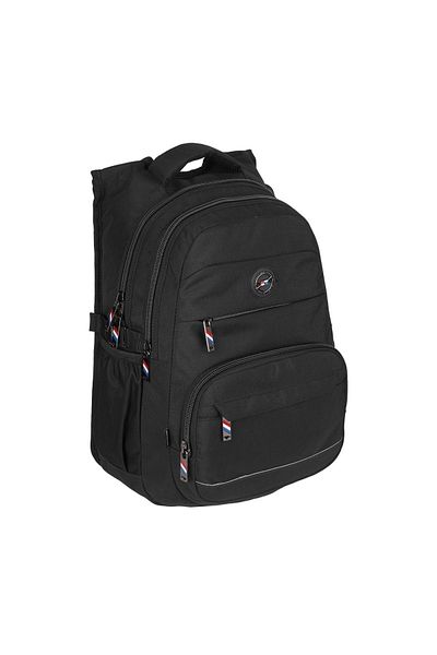 FATELLA Unisex Wounded Model - Black Junior High School Backpack, One Size