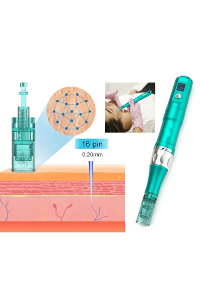 Dr.Pen A6s Dermapen Cihazı 16 Pin 0.20mm Çift Bataryalı Yüz Yenileme Cilt Peelıng Dermaroller