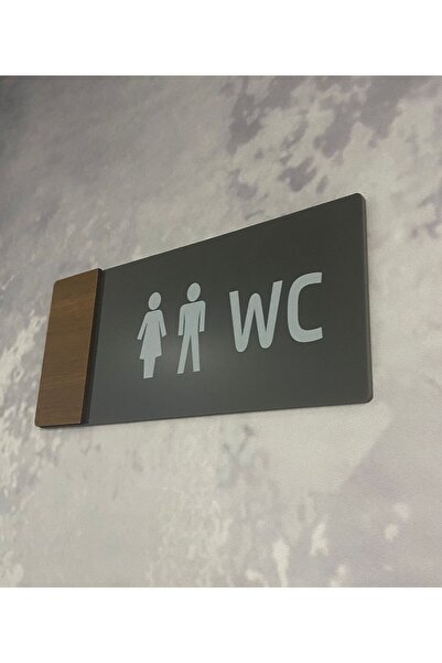 Dekokonsept Wooden Serisi Wc Yönlendirme Tabelası