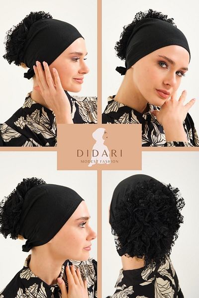 Büşra Butik Luxury Comfort Μοντέλο Lycra Αντιολισθητικό Πρακτικό Αντι-ιδρώτα Αντιολισθητικό κουλούρι Καπάκι Ειδικής Παραγωγής