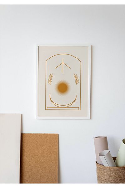Hiruko Tasarım Atölyesi Ξύλινο Τραπέζι Bohemian Art No:3 Premium Τραπέζι