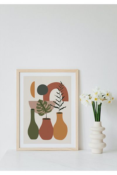 Hiruko Tasarım Atölyesi Дървена маса Bohem Art No: 5 Premium Vaza Table