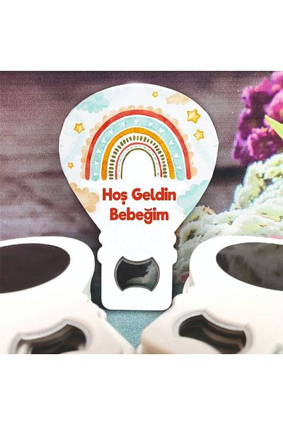 Ege ajans 10 balloon opener magnets (with card and gelatin)