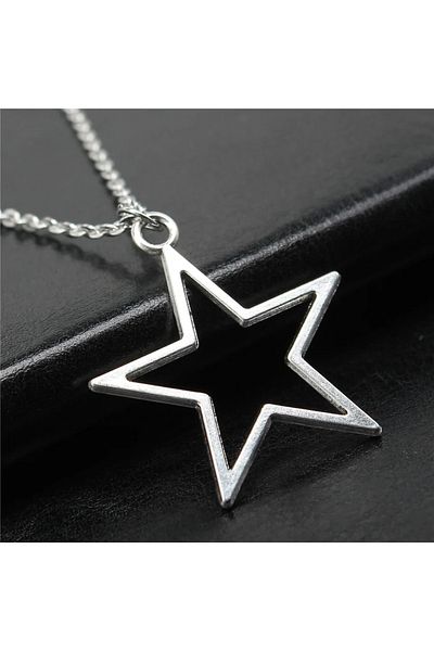 Köstebek Stainless Steel Star Necklace