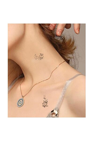 petit bijou Unisex Minimal Uçurtma,Kelebek,Kalp,Çiçek Geçici Dövme,El,Parmak,Kol Dövmesi,Tattoo