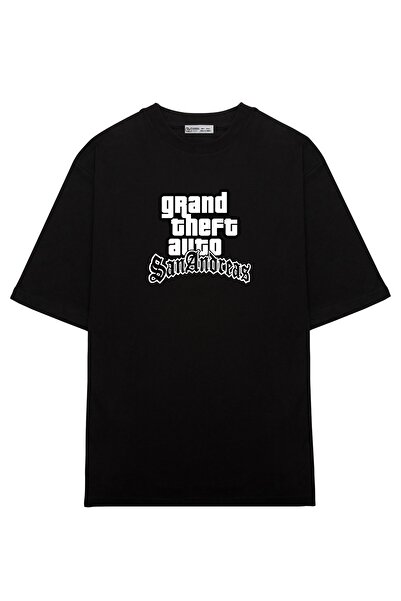 GreenMint تي شيرت كبير الحجم للجنسين GTA-San-Andreas