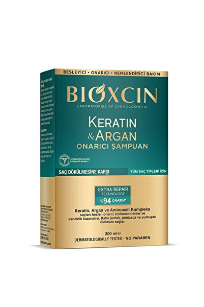 Bioxcin Onarıcı Şampuan  Keratin & Argan - 300 ml