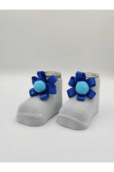 ALTUNTAŞ SINGLE NEWBORN BABY SOCKS BLUE