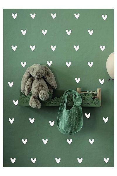 MegaSticker Αυτοκόλλητο τοίχου Παιδικού Δωματίου Cute Cute Heart 100 τεμαχίων 4x4 cm
