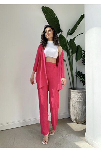 Modistre Kimonó Seersucker felső és alsó készlet