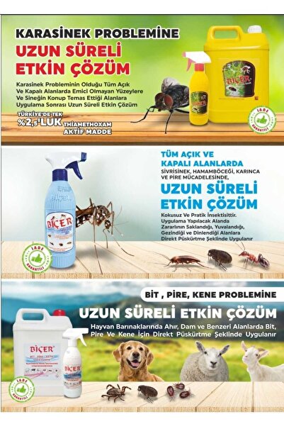 Biçer Bit Pire Kene Solüsyonu 500ml