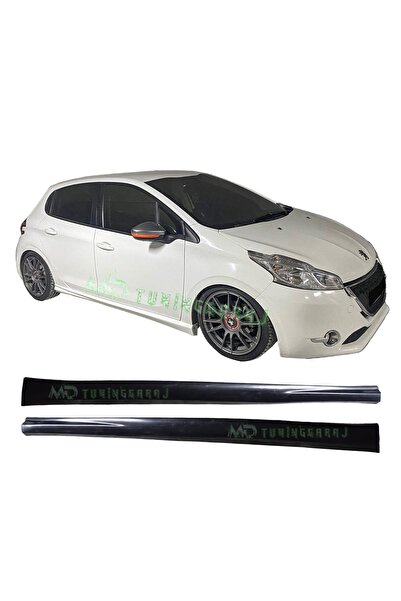 md tuninggaraj Peugeot 208 2012-2019 Boyasız Plastik Marşpiyel Takımı