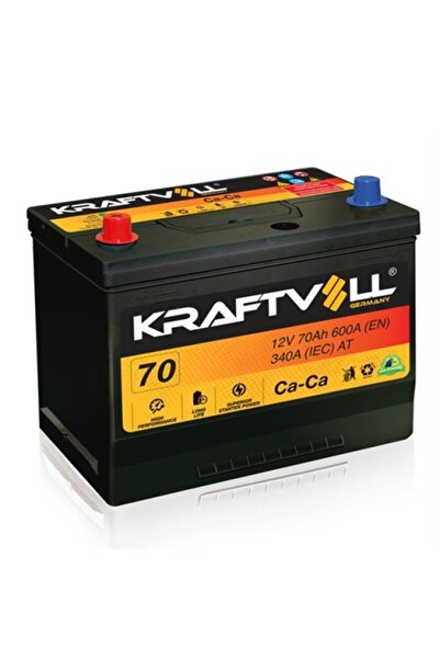 Kraftvoll AKU 12V 70 AH N50 260×173×225 TAM KAPALI ASYA TERS - KRAFTVOLL 18010011