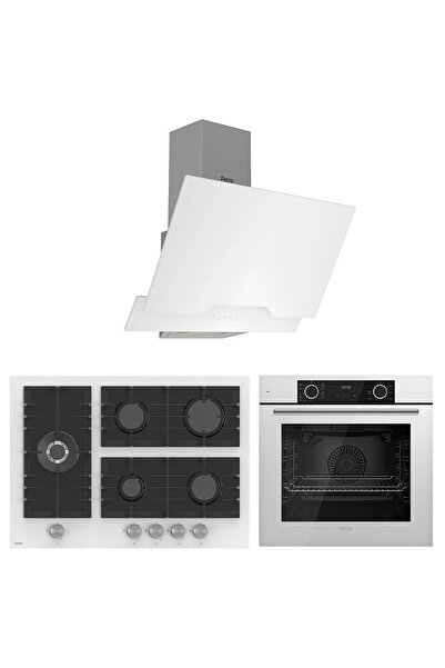 Ferre Fryart Bl Real Luxury Serisi Beyaz Ankastre Cam Set (d064 + Bl136 + Xe63cb