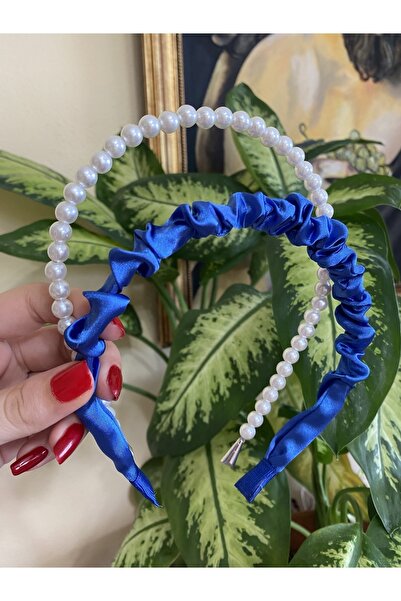 CSR AKSESUAR مجموعة من 2 تيجان من الساتان واللؤلؤ