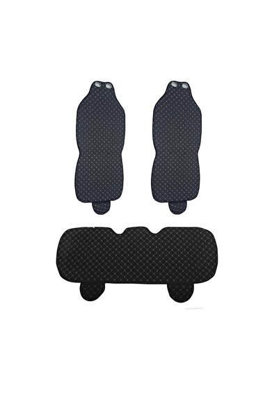 Galaxy طقم وسائد ريش تايلاندية متوافقة مع فورد مونديو، ثلاثي أسود وأبيض