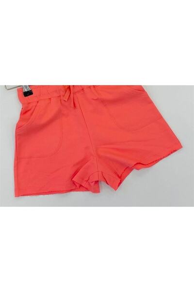 Çikoby Момичешки памучни шорти с удобна кройка и ластик в талията