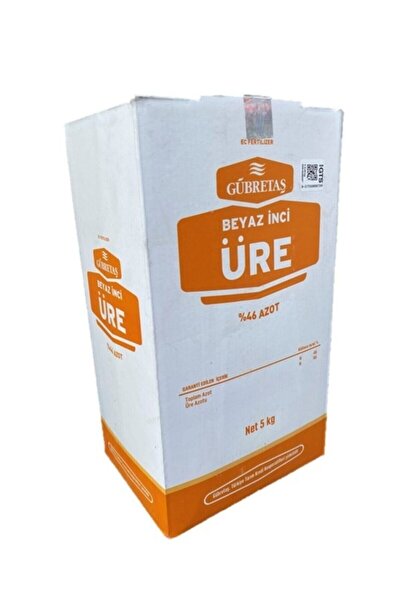 GÜBRETAŞ Beyaz Inci Üre % 46 N Azot Bahçe Çiçek Bitki Besini Gövde Geliştirici Üst Çim Gübresi 5 Kg