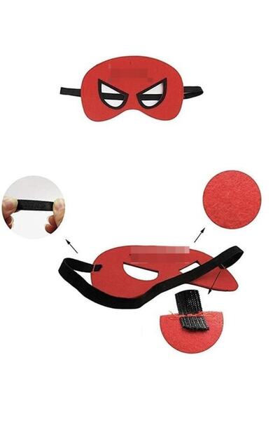 Schulzz Spiderman Örümcek Adam Lastikli Keçe Çocuk Maske