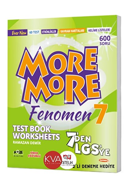 Çanta Yayınları 7.sınıf More and More Fenomen Test Book-Nitelik Ve KVA Yayınl...