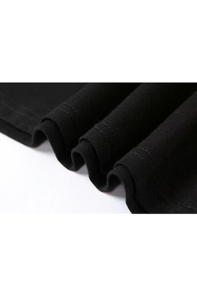 Touz Unisex černé oversize tričko s potiskem Ohana