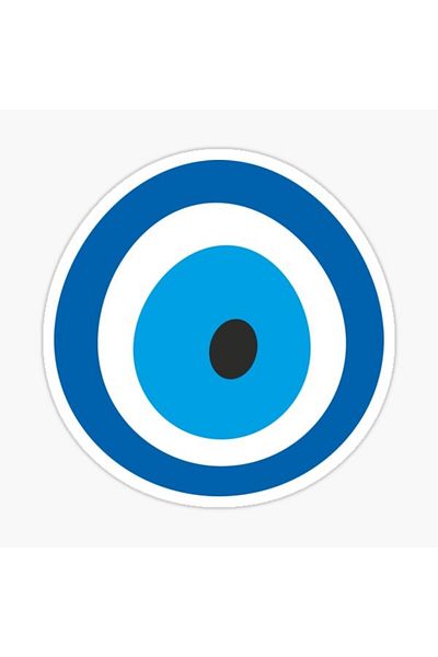 TSC 18CM Evil Eye Bead Sticker Autocolant de perete Auto Pastă M10