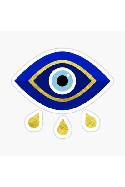 TSC Evil Eye Bead Sticker Wall 18cm Paste Sticker MD8